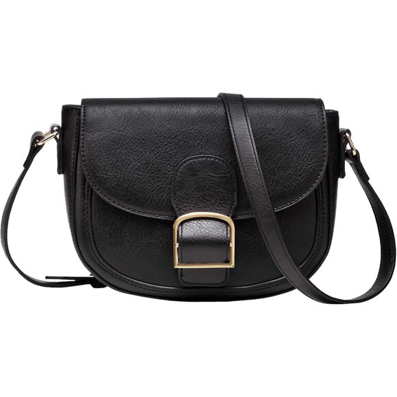 Women Crossbody Bag Vegan Leather Small Shoulder Pouch with Adjustable Strap